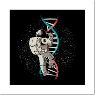 DNA Astronaut Science Stairs by Tobe Fonseca Posters and Art